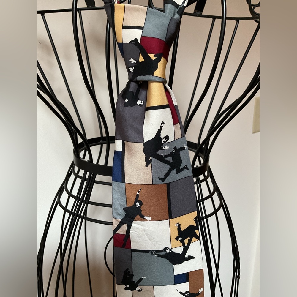 Fun vintage silk tie for the Beatles - Picture 6 of 6